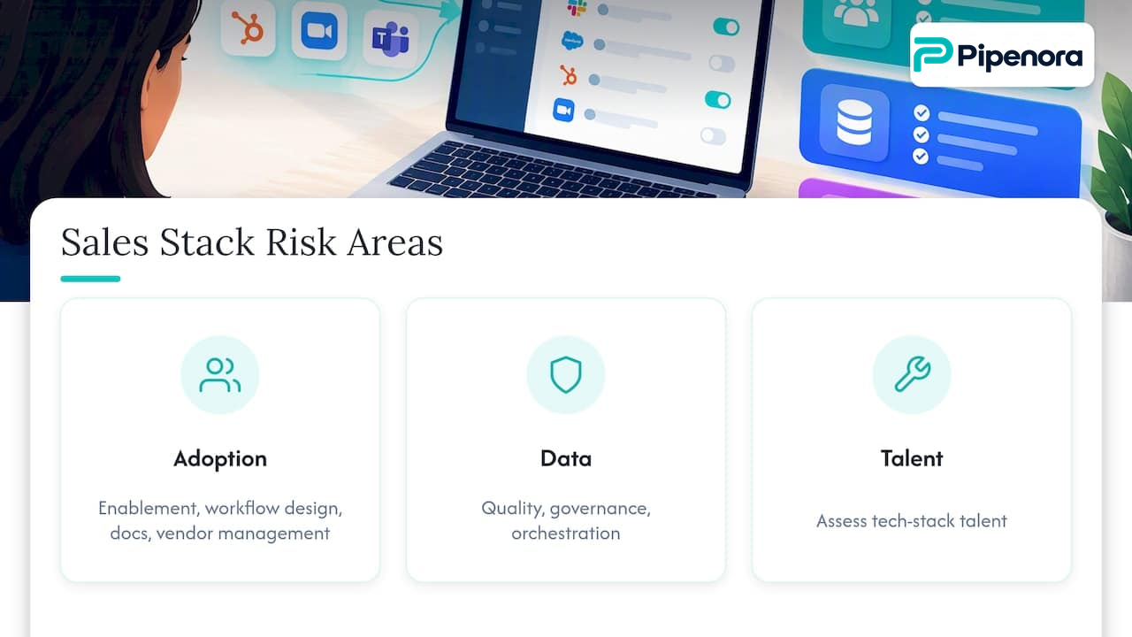 Three areas of sales technology stack risk